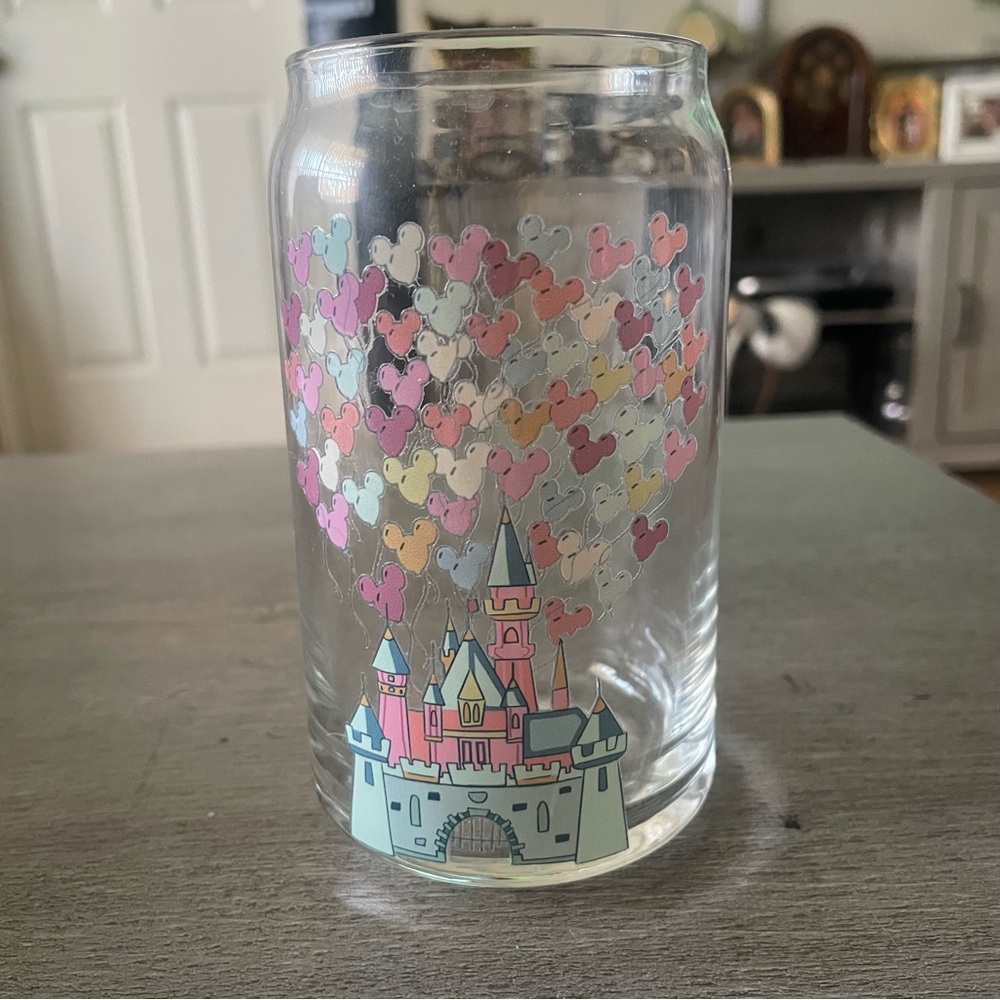 Sleeping Beauty Castle Glass Can